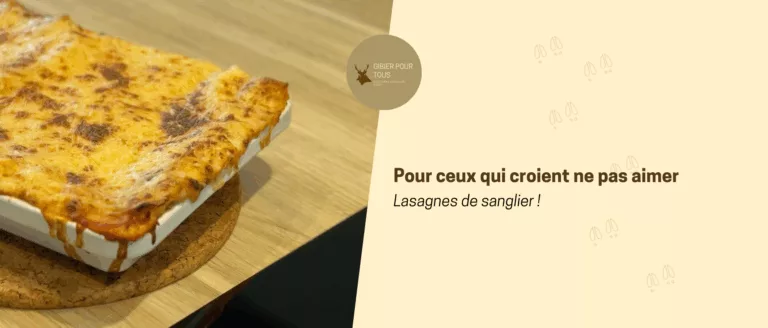 Lasagnes de sanglier