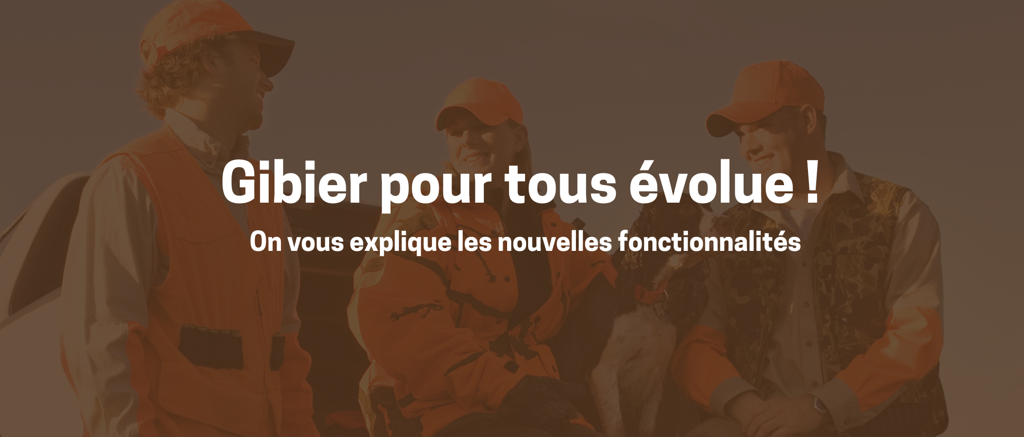 Chasseurs qui discutent dans un coffre