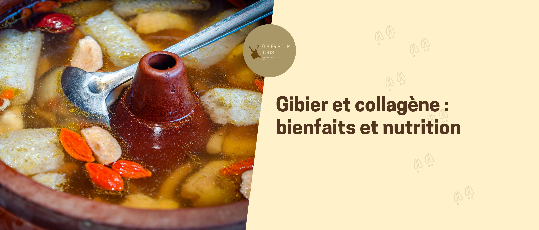 Gibier et collagène